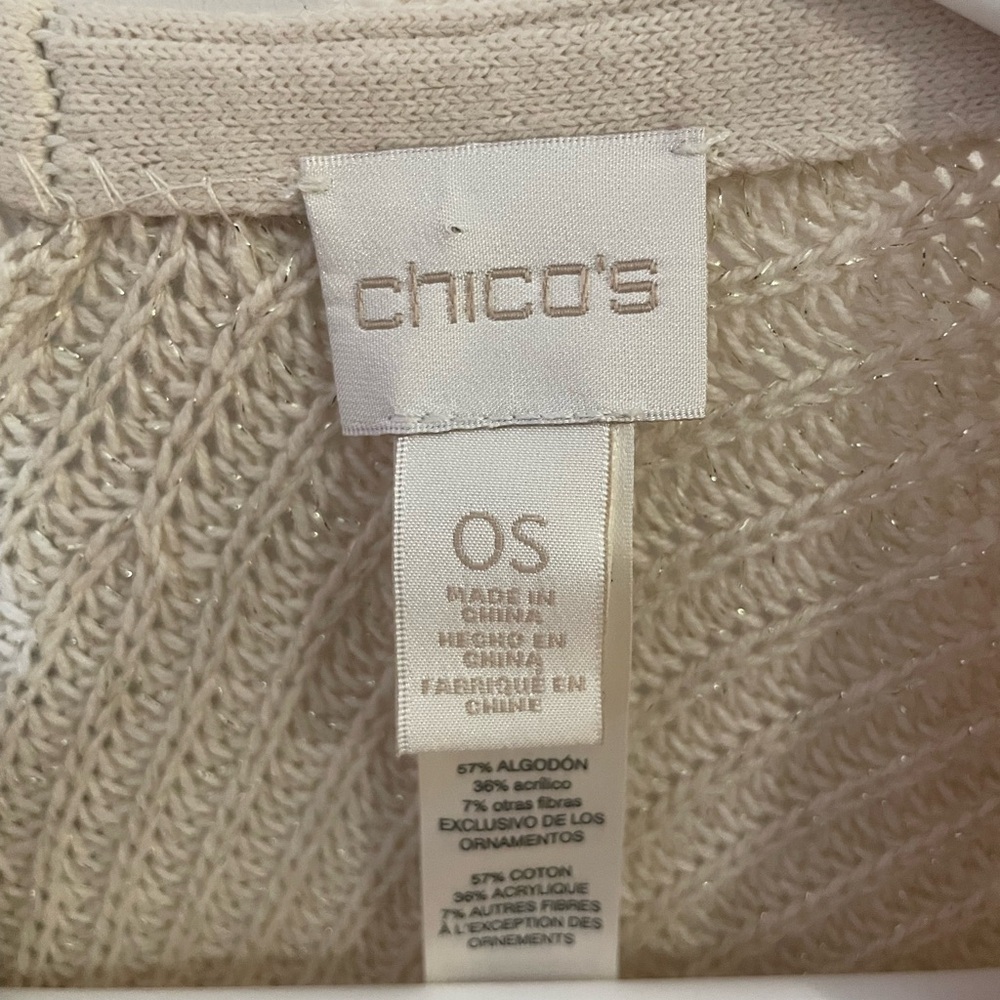 Chico's One Size Jane Shimmer Poncho‎ - Picture 4 of 4